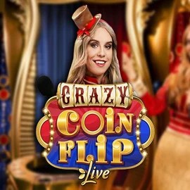 Crazy Coin Flip logo by Evolution at Viking Luck Casino