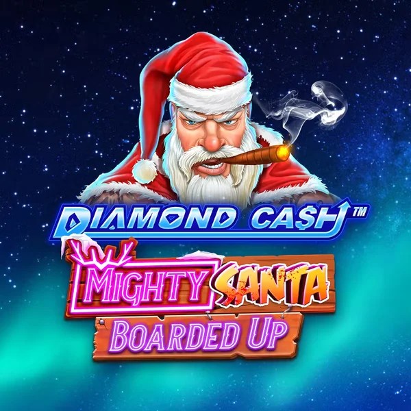 Diamond Cash Mighty Santa Boarded Up game by Greentube – logo hosted on Viking Luck Casino