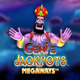 Genie Jackpots Megaways slot visual from Blueprint Gaming available on vikingsluck.de