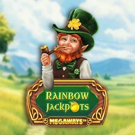 Rainbow Jackpots Megaways logo by Red Tiger Gaming at Viking Luck Casino