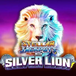 Stellar Jackpots with Silver Lion slot icon by Lightning Box Game, available at Viking Luck Casino