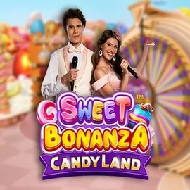 Sweet Bonanza Candy Land Live slot logo by Pragmatic Play at Viking Luck Casino